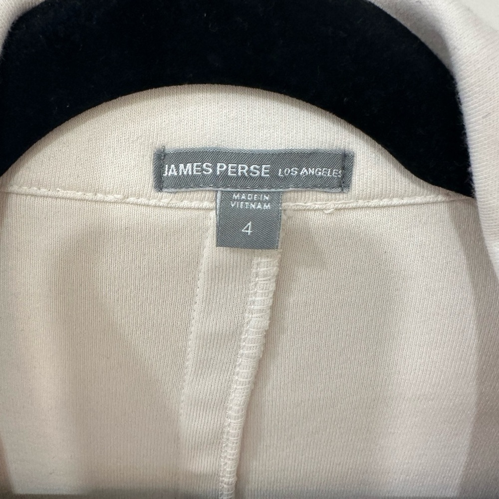 James Perse Double-Breasted Cream Pea Coat - Picture 2 of 7